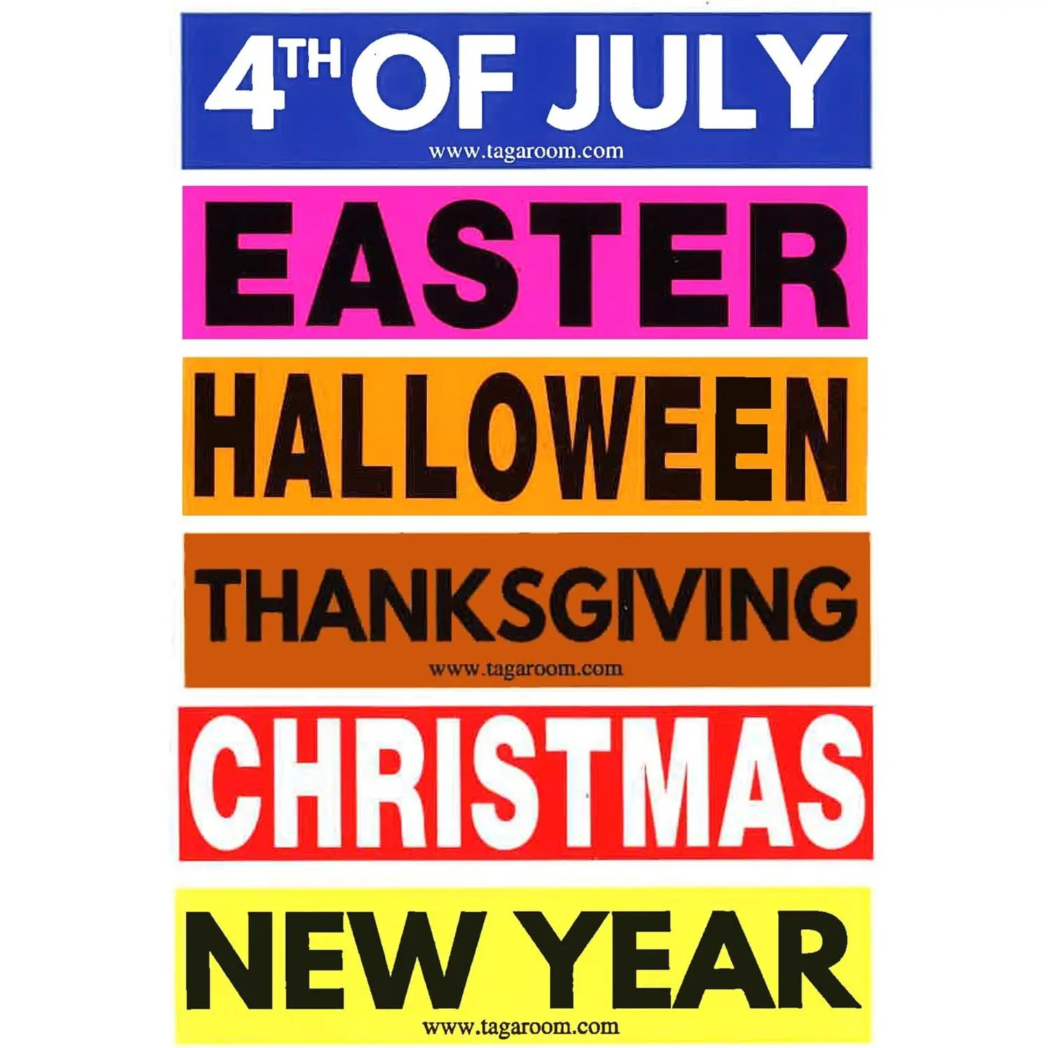 Holiday Color Coded Label Multi Pack (Multi Holiday)