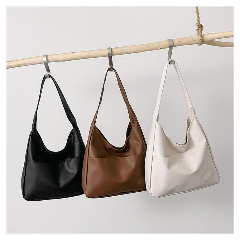 Large Capacity Retro Bag Women's Simple Tote College Student Class Shoulder Casual
