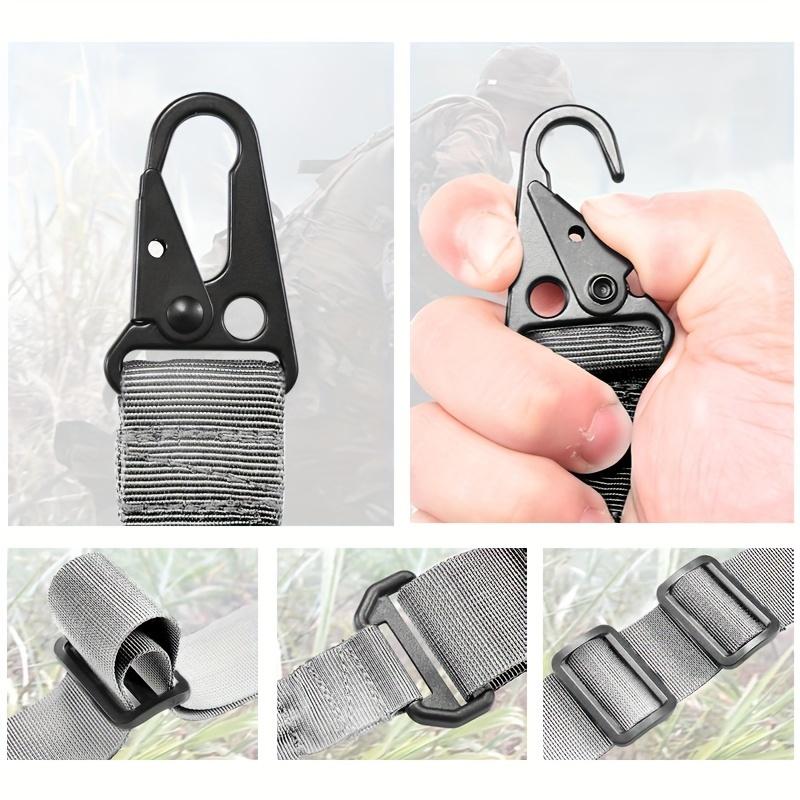 Tactical Gun Sling, 1 Set Adjustable Length Elastic Buffer Gun Sling with 360° Rotation Hook, Universal Adaptation, Outdoor Activities, Sports