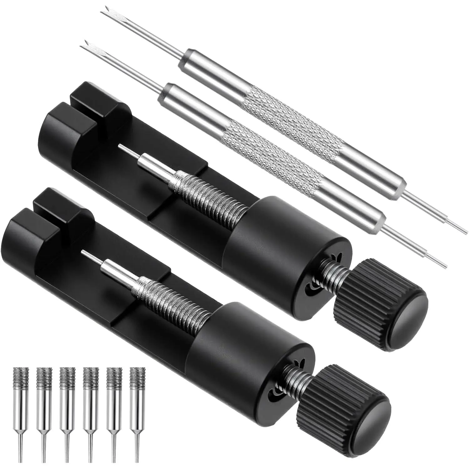 Watch Link Removal Kit, 2 Pack Watch Pin Removal Tool Watches Adjustment Tool Kit Pin Remover for Sizing Bands with for Adjust and Remover Bracelet Strap
