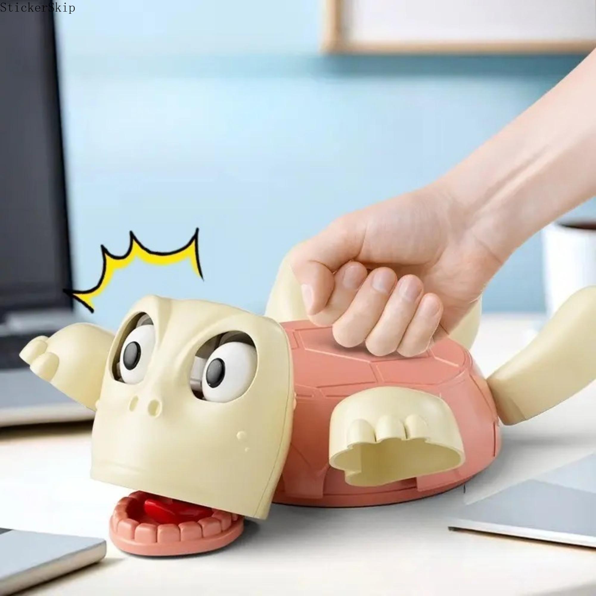 2026 Funny Turtle Coaster Desk Toy – Press Me Cute Turtle Cup Holder, Stress Relief Fidget Desk Decor for Office & Home, Creative Novelty Gift for Coworkers, Friends & Coffee Table Setup