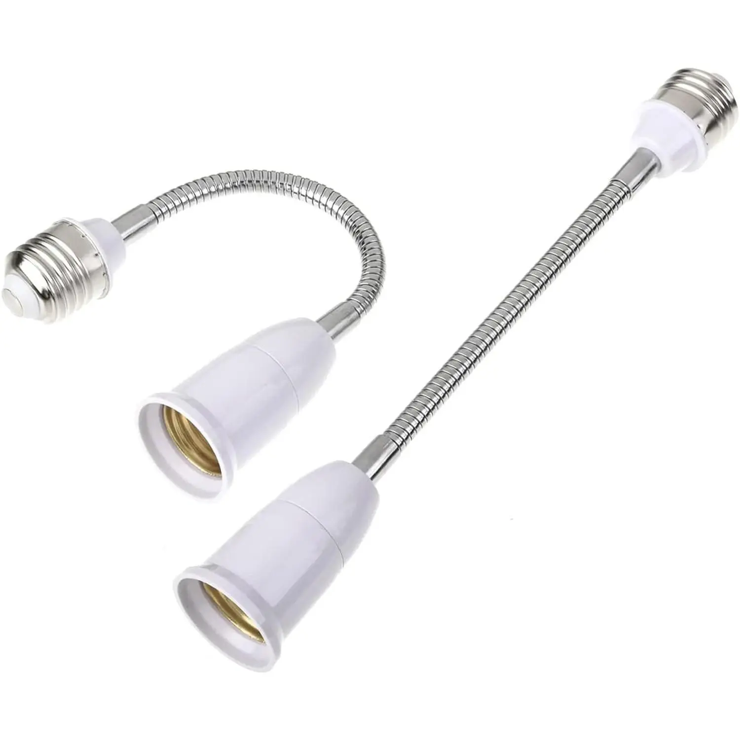 E27 Flexible Light Socket Extender/Adjustable Bulb Extender for  Light Fixtures/LED Grow Light Socket Stand etc (11inch)