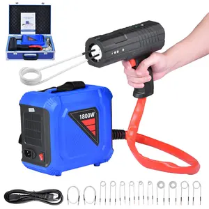 Virus Induction Heater Bolt Removal, 1800W 110V Magnetic Induction Heater Kit, Handheld Nut Buster Tool, Mini Heating Machine for Rusty Screw Removing, Car Garage Repairing Tools with 4 Coil and Box