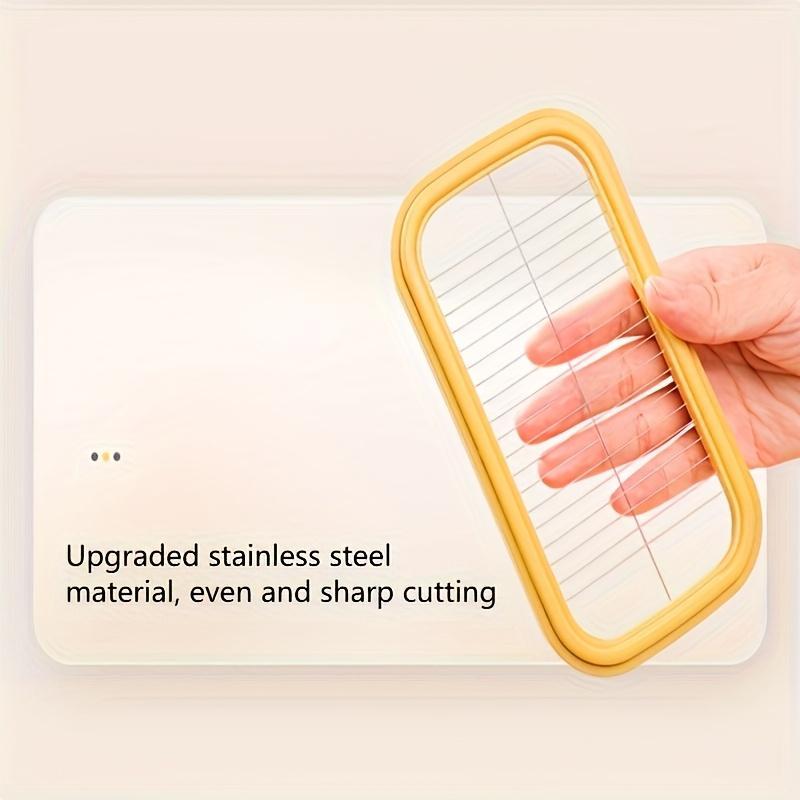 Acrylic Butter Keeper and Cutter - Food Grade, Reusable, Square-Shaped Cheese Storage Box with Clip Closure for Freshness and Easy Access