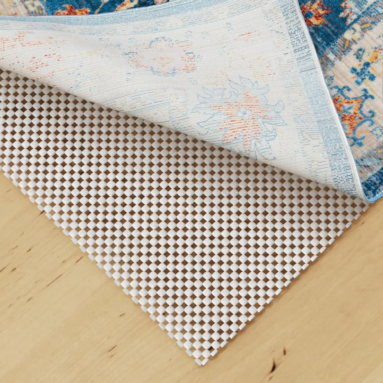 Non Slip Rug Pad Gripper 8x10  Extra Thick Pads for Hardwood Floors,Anti Skid Mat Under Carpet,Runner Keep Area Rugs Safe and in Place