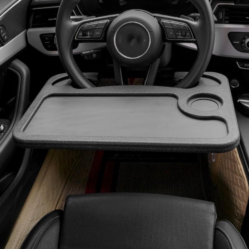 Car Steering Wheel Tray, Multifunctional Car Desk, Car Dining Tray, Convenient and Portable Interior Accessories for Eating Writing and Working with Laptops