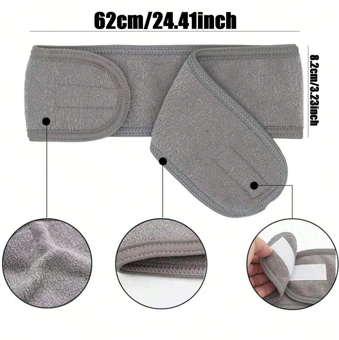 3Pcs Adjustable Women's Spa Facial Headband, Soft Towel Makeup Hair Band for Face Washing, Shower & Hair Styling