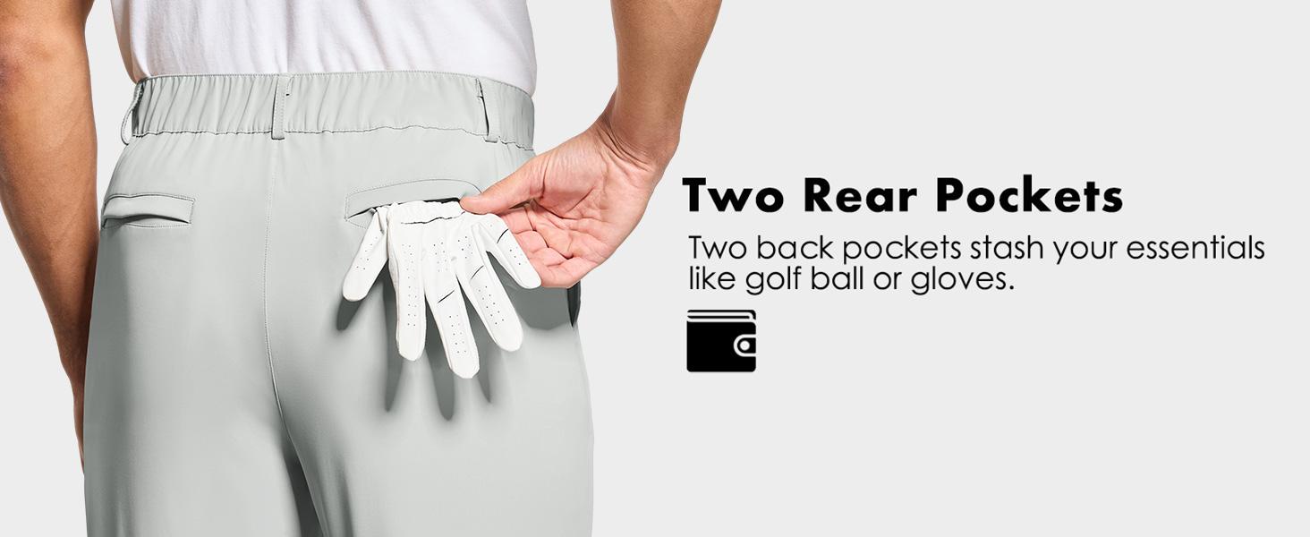 Willit Men's Golf Joggers Pants Stretch Slim Fit Work Dress Pants Quick Dry Athletic Pants with Pockets Ankle banded pants