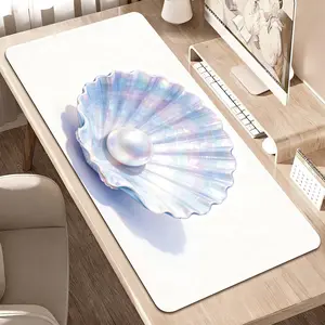 Premium Iridescent Pearl Inside Shell High Quality Mouse PadModern Office Gaming Comfort ExperienceNonSlip Durable For Daily Work And Play 40*80cm 40*90cm30*70cm