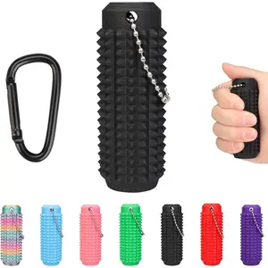 Spiky Fidget – Portable Anxiety Relief Toy for Adults Stress Pain Stim Sensory Tool with Quiet Design | Novelty Gift (Black)fidget toys