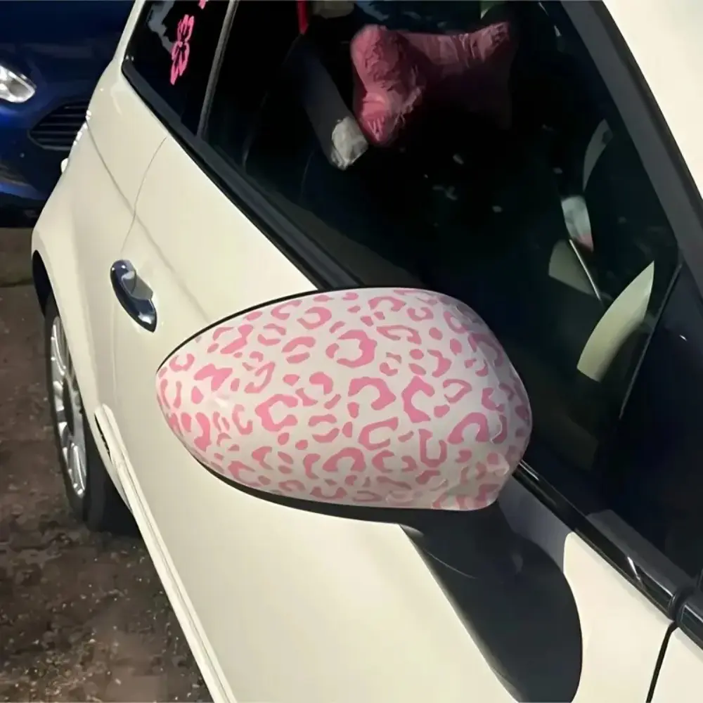 Leopard Print Car Decals, 3-Pack 5.9-Inch Waterproof Vinyl Stickers, Trendy Car Accessories for Auto Windows and Mirrors, Accessories For Car