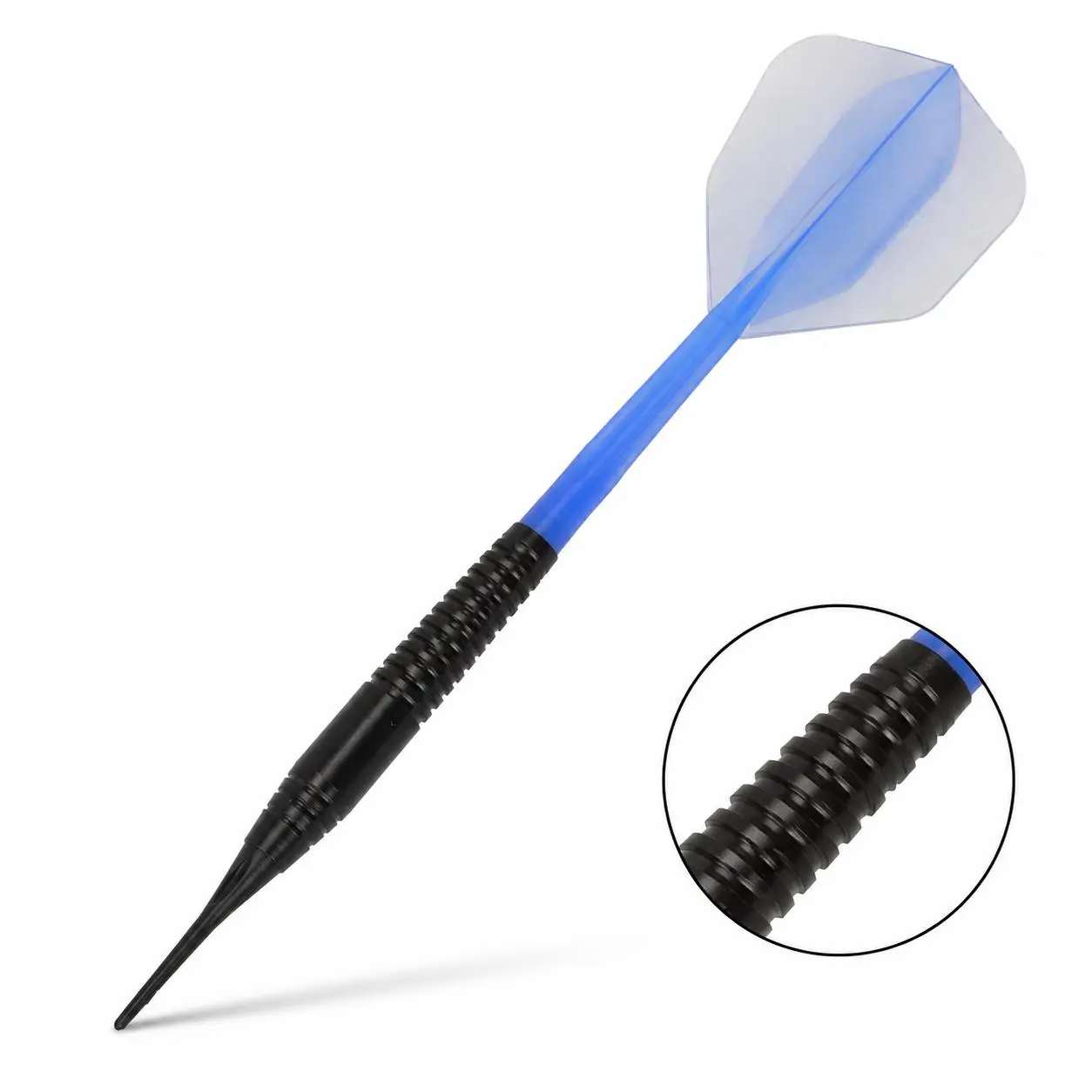 Professional 18-Gram Soft-Tip Darts Set with Integrated Plastic Tips, Balanced Steel Shafts, and Safety-Designed Nylon Points for Indoor Practice, Beginner Training, and Casual Home or Pub Play