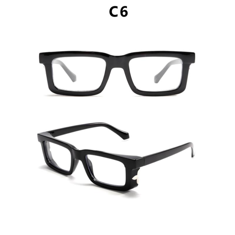 New Minimalist Thick-Framed Square Glasses for Ladies Trendy Individualistic Stylish Photo-Taking Sunglasses Perfect for Unique Style