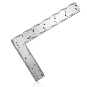 L Shaped Ruler Mini Measuring Tool 4 inch by 6 inch&10cm by 15cm Two Different Side, &Metric Square Ruler 90  Square L Rulers Framing Rulers Measuring Tools for Engineers Carpenter