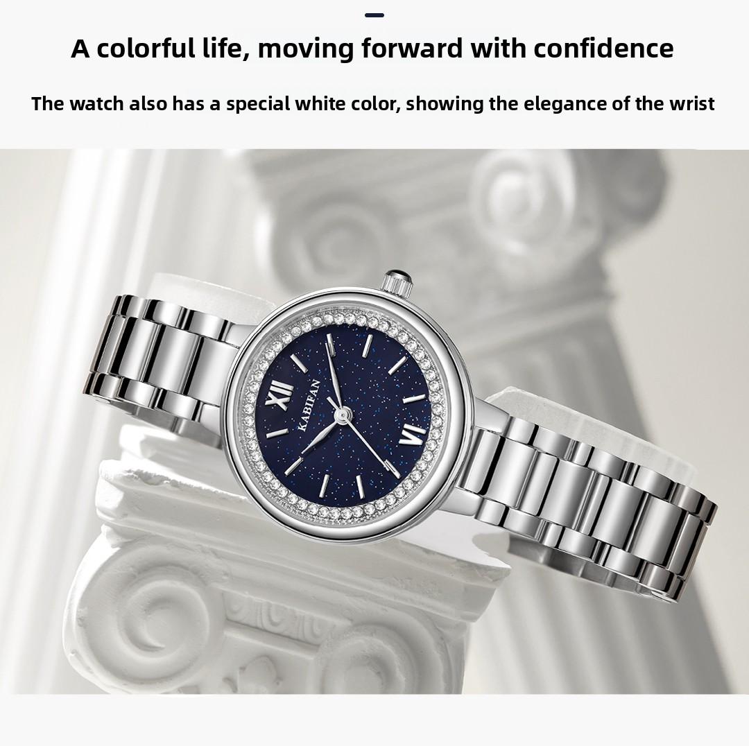 Elegant luxury women’s  diamond dial, water-resistant and scratch-resistant, featuring an adjustable strap and a fashionable design.Suitable for wearing on all occasions perfect Mother’s Day gift for your wife or mom. stylish watch
