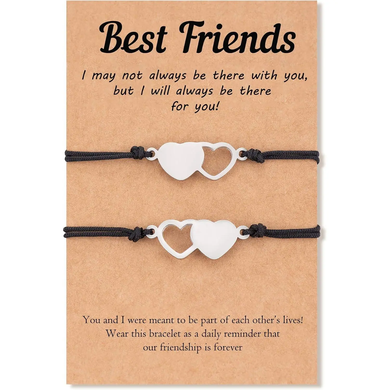 2/3/4/5/6 Pcs   Bracelets Bff Matching Heart Bracelet |   Friendship Gifts for Women  Girls Teen
