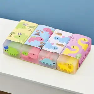 4/16/32pcs Dinosaur Pencil Erasers, Cute Fun Erasers, Drawing Art Erasers, Non-Sponge Rubber, Unvulcanized, No Magnet, Ca_prop_65_re