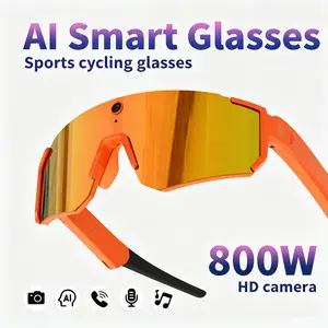 V06 Smart Ai Glasses, 1200p Camera, 8mp Pixel, Anti-Shake Video, Chatgpt Translation, Dual Microphone, UV Protection, Outdoor Sports