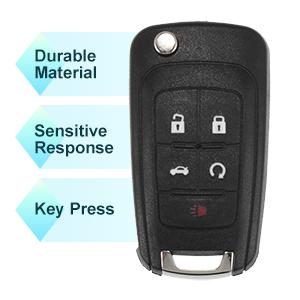 315MHz 46 Chip OHT01060512 Replacement Keyless Entry Remote Car Key Fob for Chevy Camaro Cruze Sonic Malibu Equino for GMC Terrain for Buick Regal Lacrosse 11-16 5 Buttons