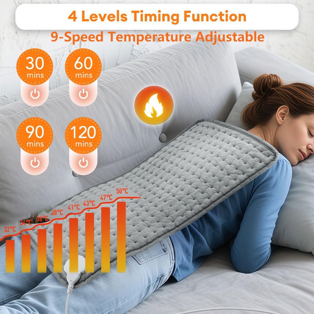 Electric Heating Pad Multi-Functional Warm Blanket, Period Belly Warmer, Back Leg Knee Shoulder Full Body Heat, Washable US Plug Gift, Heated Blanket