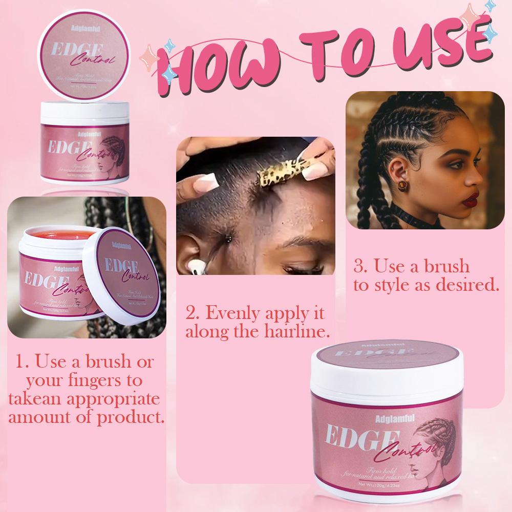 Adgiamhui Women’s Edge Control & Braiding Gel Strong Hold for Box ...