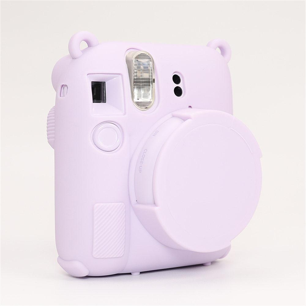 Soft Silicone Camera Bag Case For Fujifilm Film Instax Mini 12 mini 12 Body Cover Skin With Lens Cap