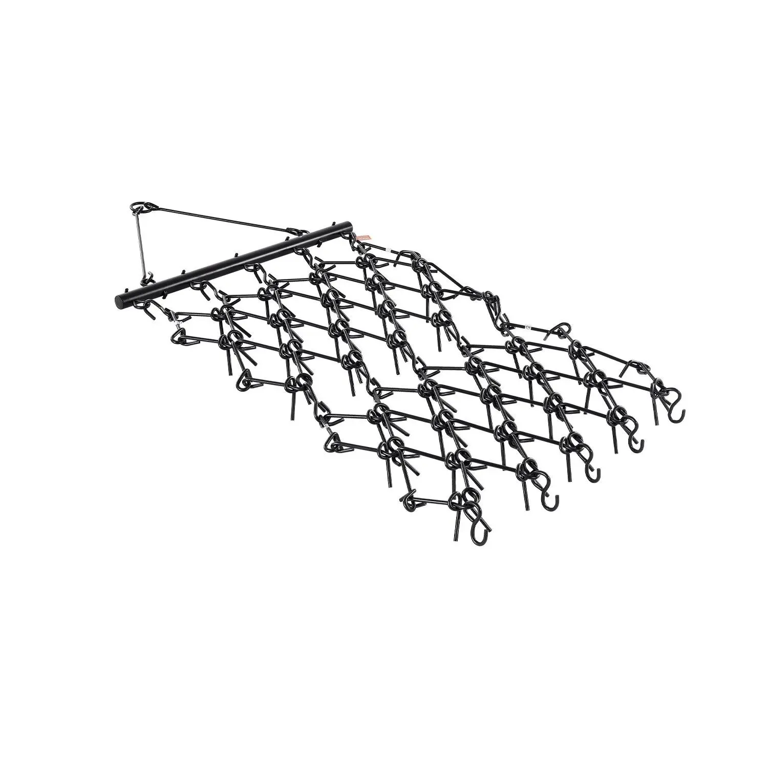 【DealsForYouDays】VEVOR Drag Harrow, 4x 4 ft Durable Chain Harrow with 69 Sharp Teeth, Suitable for ATV UTV Tractor, Ideal for Soil Preparation, Seeding, Smoothing Landscapes, and Yard Gravel Driveway Maintenance