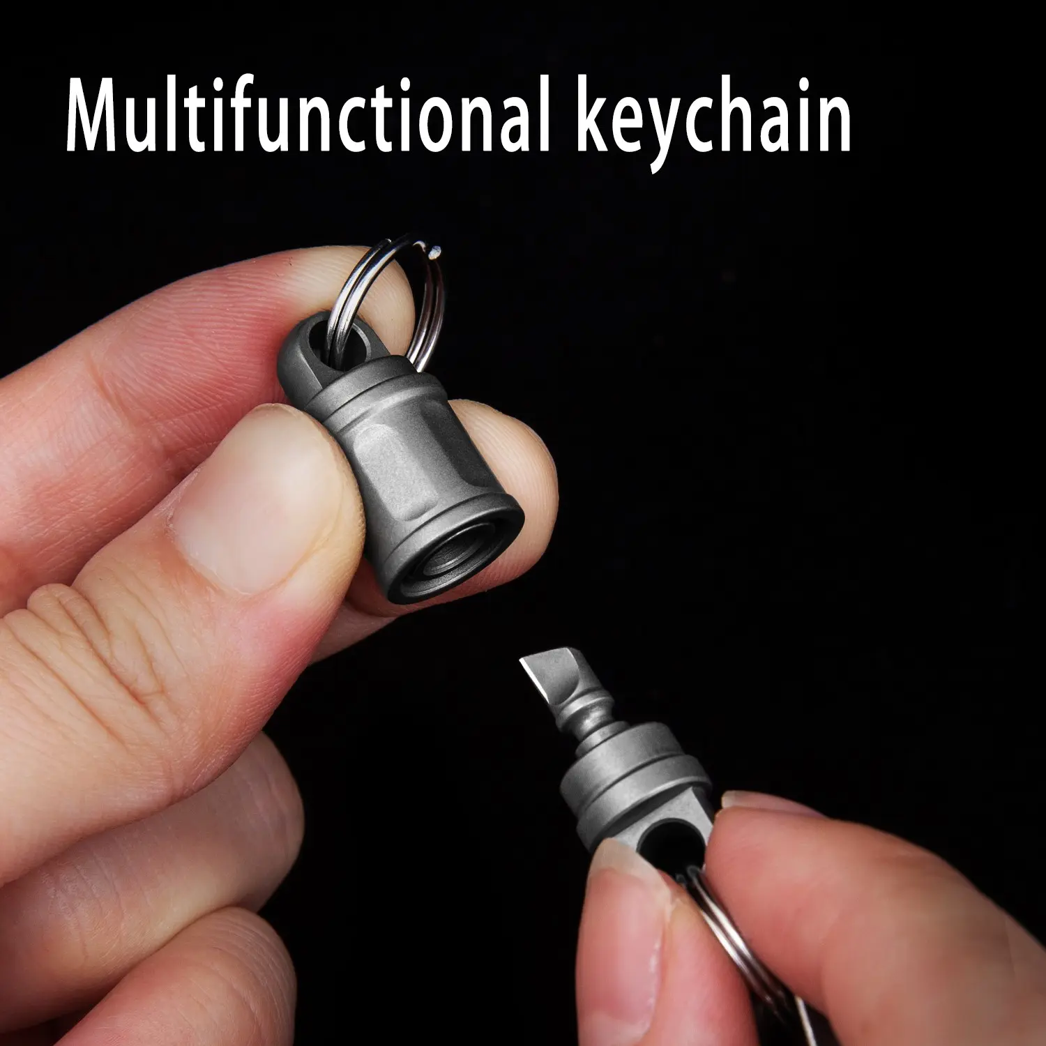 Titanium Alloy Quick Pull Fastener, Daily Unboxing Tool, Durable and Lightweight Design, Ideal for Everyday Use, Efficient Packaging Solution, Keychain for Purse