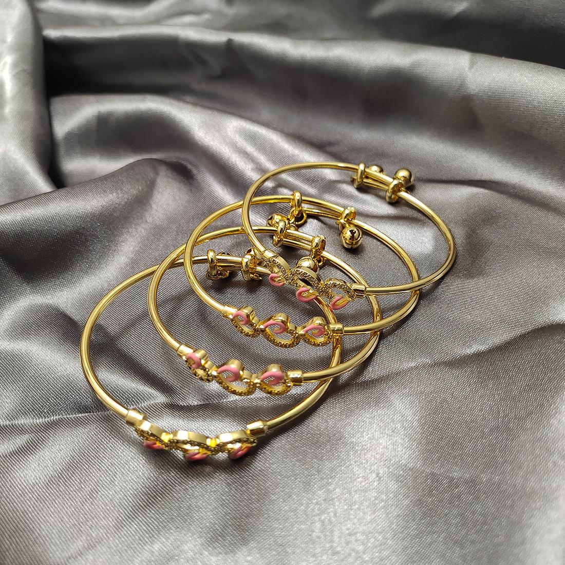 Baby Child Bangles Ethnic Dubai Gold Color Bangles Kids Bracelet Luxury Bracelet Dubai Bangles Child Jewelry Birthday Present