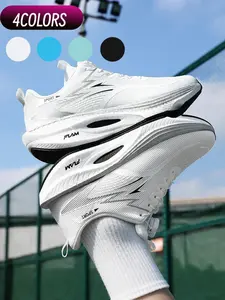 Four Colors Dial Lace Lightning Print Carbon Racing Shoes Race Daily Train Mesh Carbon Cloud Cushion Easy On Off