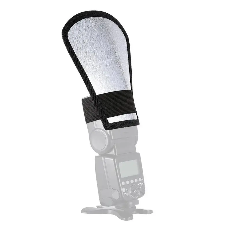 Universal Softbox Flash Bounce Reflector Diffuser, Silver Color, Compatible with Canon Nikon, Photography Studio Accessory, Photography Camera Accessories