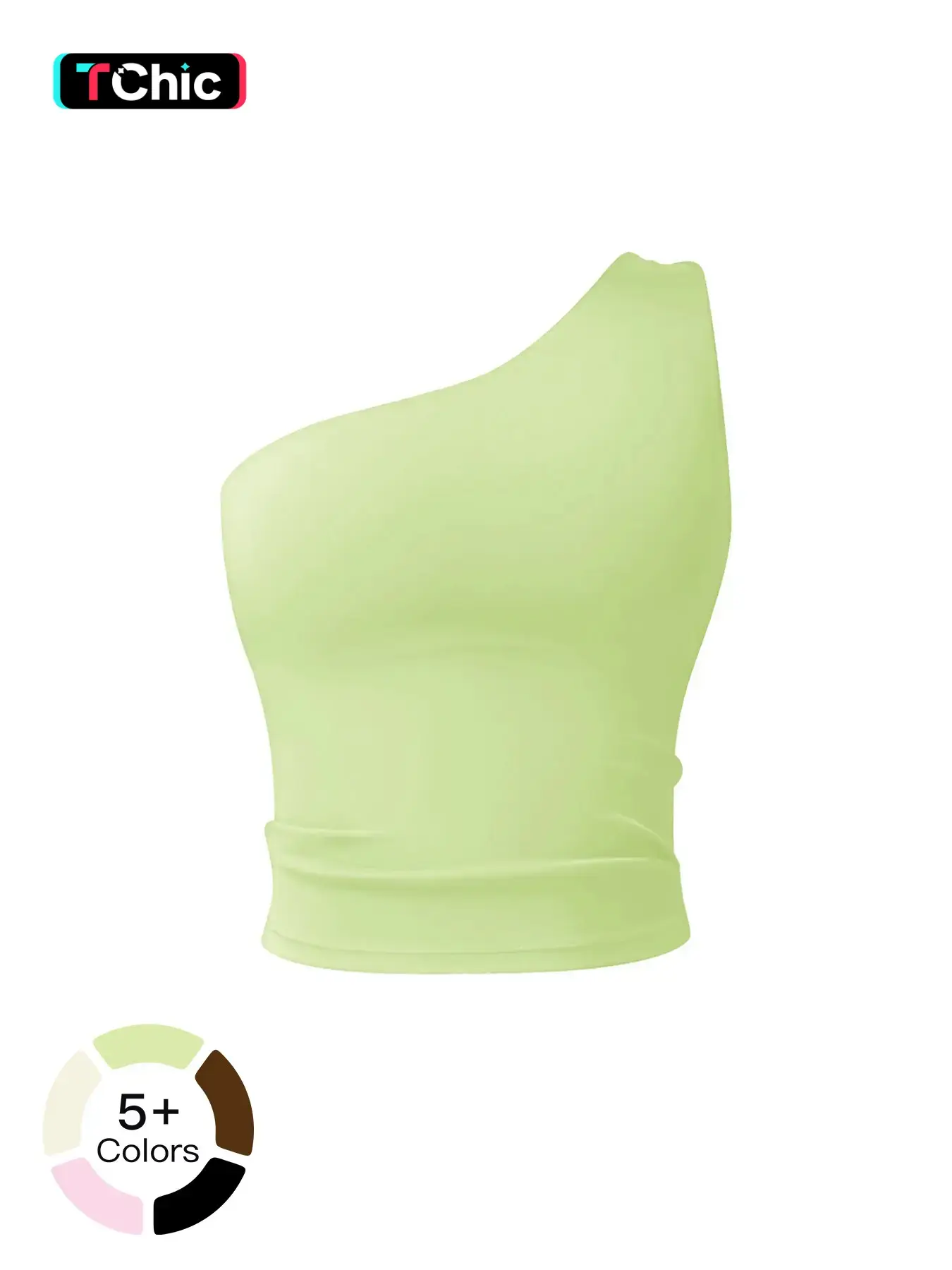 Women's Solid Color One Shoulder Sports Bra, High Stretch Comfortable Breathable Quick Drying Yoga Bra, Ladies Sportswear for Indoor Outdoor Wear, Fitness Bra, Workout Sports Bra, Sporty Workout Bra, Ultimate Sports Bra
