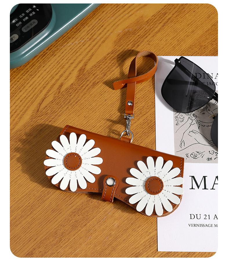 Cute glasses clip ins fashion sunglasses bag portable sunglasses case protective cover unisex bag accessory