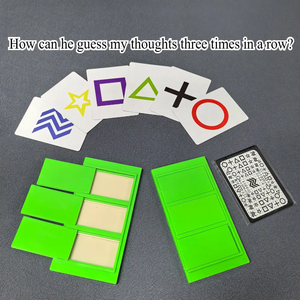 7pcs Magic Prediction Chalkboard Set - Reusable Green & Yellow Prediction Boards with Eraser for Close-Up Magic Tricks, Ideal for Street Performers and Stage Magic, Close-Up Magic Kit|Vibrant Visuals|Durable ABS Material