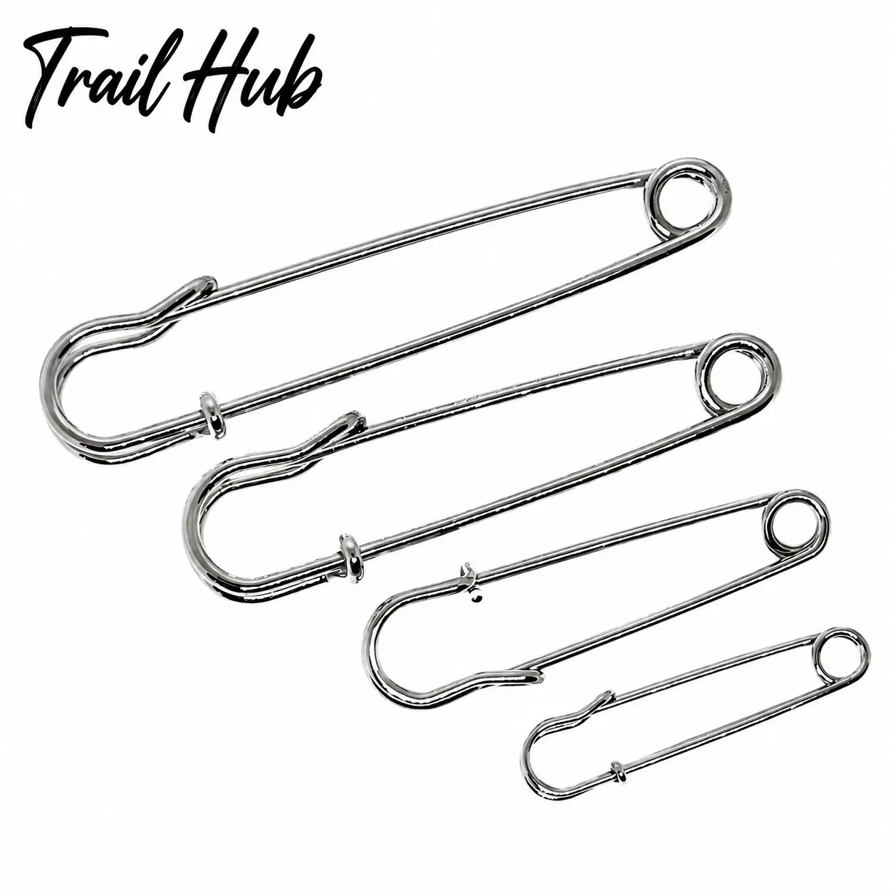 20-Piece Set of Large Handcrafted Metal Safety Pins for Clothing, Scarves, and Accessories — Thickened, Durable, Rust-Resistant Brooch-Style Fasteners Ideal for Fashion Styling, Craft Projects, and Everyday Use