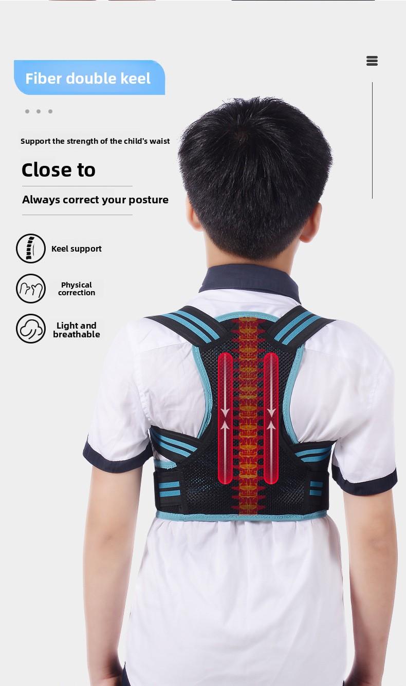 Children's prevention hunchback correction belt, posture correction belt, student back correction open shoulder posture hunchback correction artifact