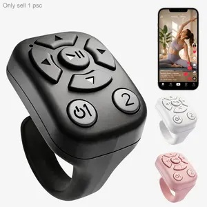 TikTok Remote Control Ring, Wireless Phone Video Scroller, Page Turner for Kindle App, Selfie Camera Shutter Remote for iPhone Android, Short Videos, Novels and E-Books