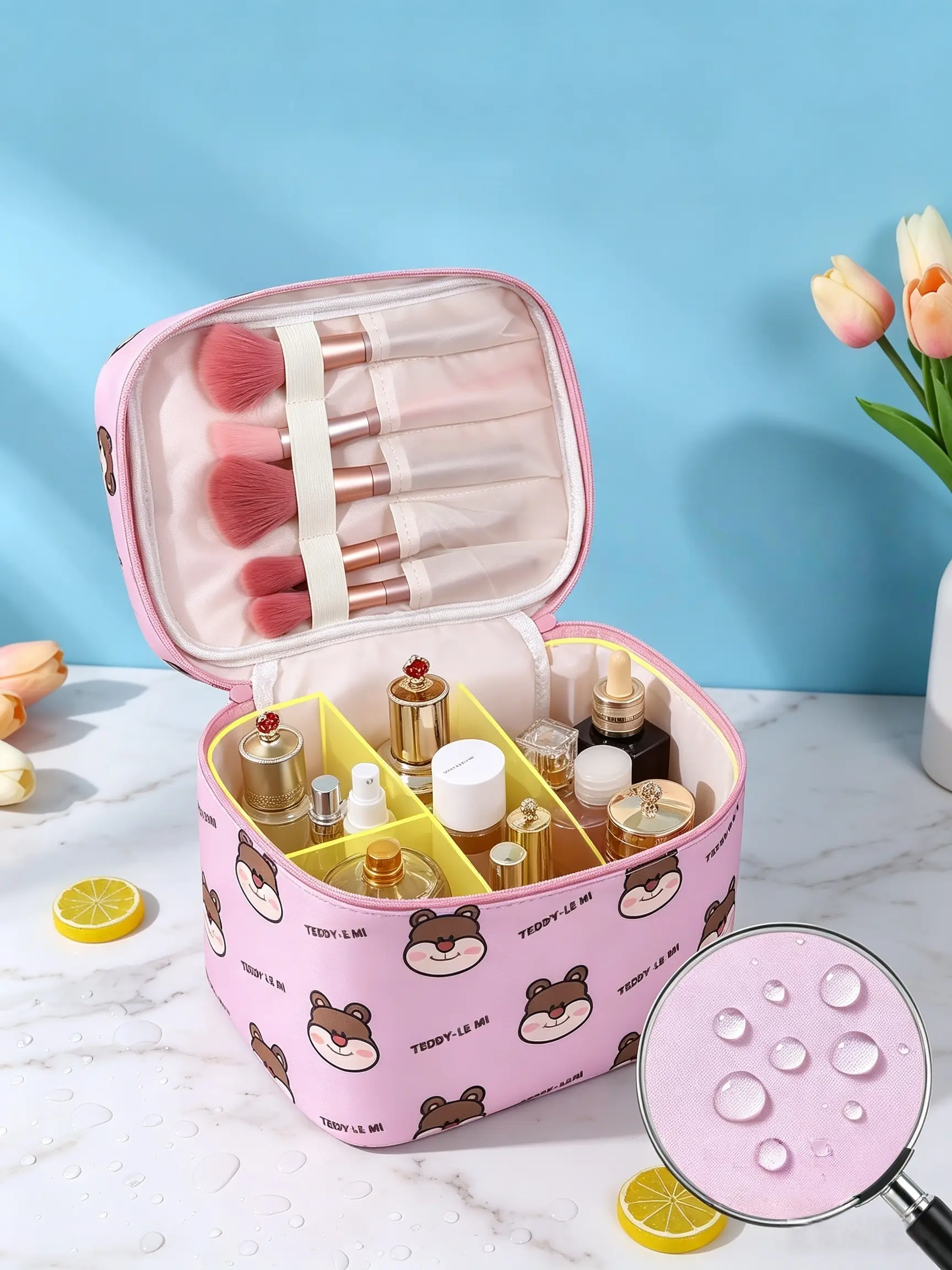 Cartoon Multifunctional Storage Bag, Portable Makeup Pouch, Sanitary Pad Holder, Lipstick Box, Keychain, Travel Gym Essentials