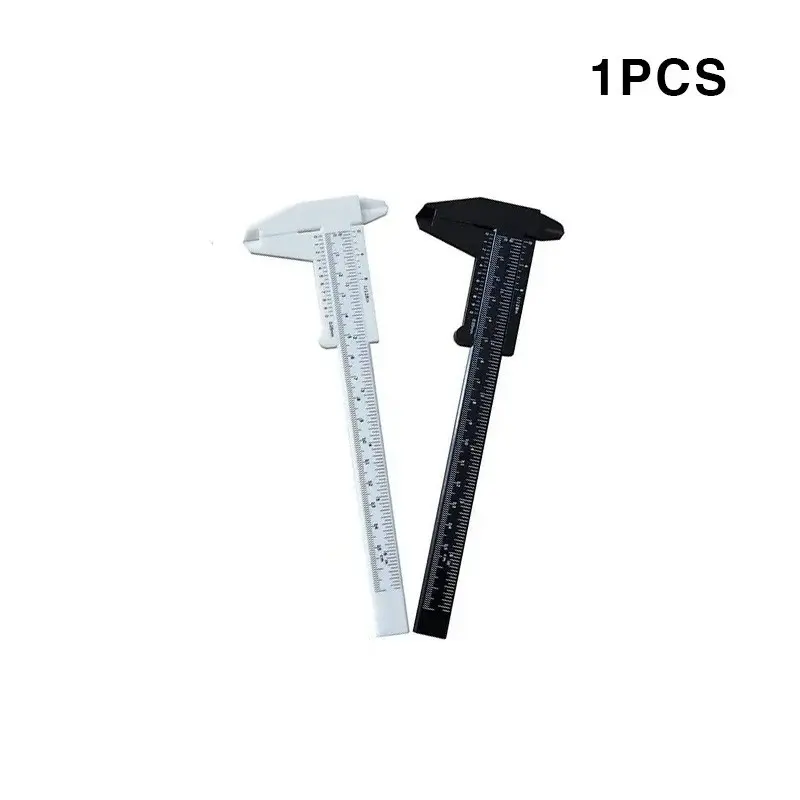 📏 Plastic Vernier Caliper ｜ 0-80mm Double Scale Measuring Tool for Jewelry Making, DIY Crafts, Small Parts, Multicolor