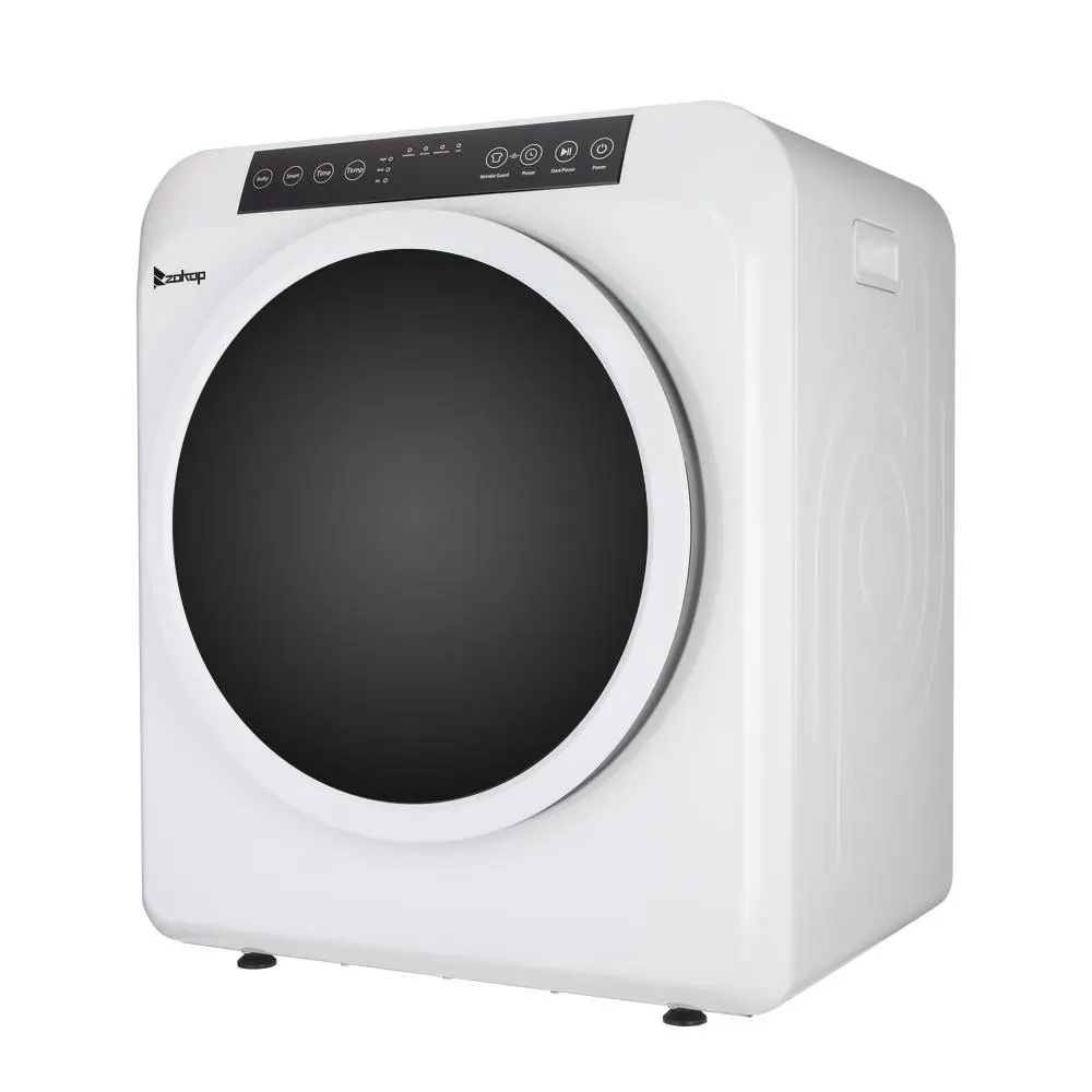 Winado Compact Laundry Dryer 13.2lbs Capacity, 3.5 cu.ft Portable Front Load Dryer, Stainless Steel Drum, Exhaust Pipe for Apartment Home Dorm 120V 1300W
