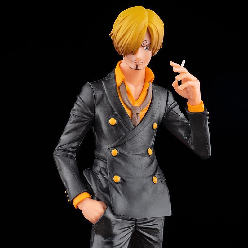 27cm One Piece Anime Figure Vinsmoke Sanji Smoking Insert Grandista PVC Action Figures Model Dolls Toys Kids Birthday Gift