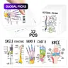 12-Piece Bone Anatomy Flashcards, Human Skeleton Diagram Cards, Bone Anatomy Study Cards for Medical and Nursing Students, Interactive Learning Cards with Labeled Bone Diagrams, Study Guide for Exam Prep, Flash Cards for Studying #GLOBAL PICKS