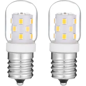 LED Light Bulb for Whirlpool Microwave WMH53521HZ06, WMH53521HZ1/2/4/5, WMH31017AS0/1/2/3/4/5- E17 3W 4000K White 820632A LED Light Bulb (2 Pcs)