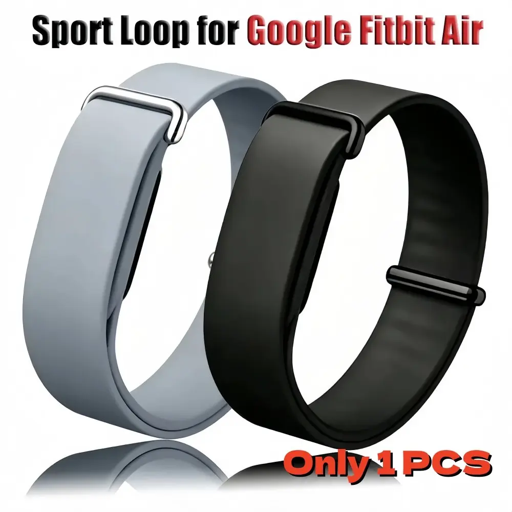 1PCS Loop Silicone Strap For Google Fitbit Air Sports Breathable Strap Suitable for Google Fitbit Air Replacement Strap For Google Fitbit Air Official Color Bracelet