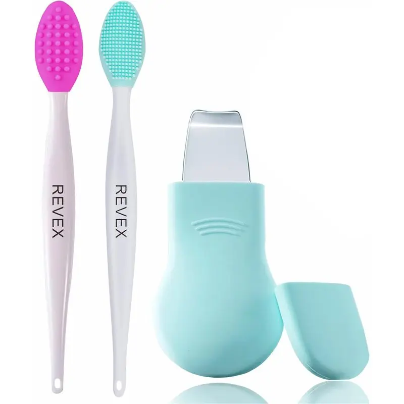 Silicone nose blackhead removal tool set, blackhead scraper, 2-piece pore cleaning brush, facial exfoliating scraper, deep pore cleaning, unisex facial exfoliating scrub: Beauty and personal care