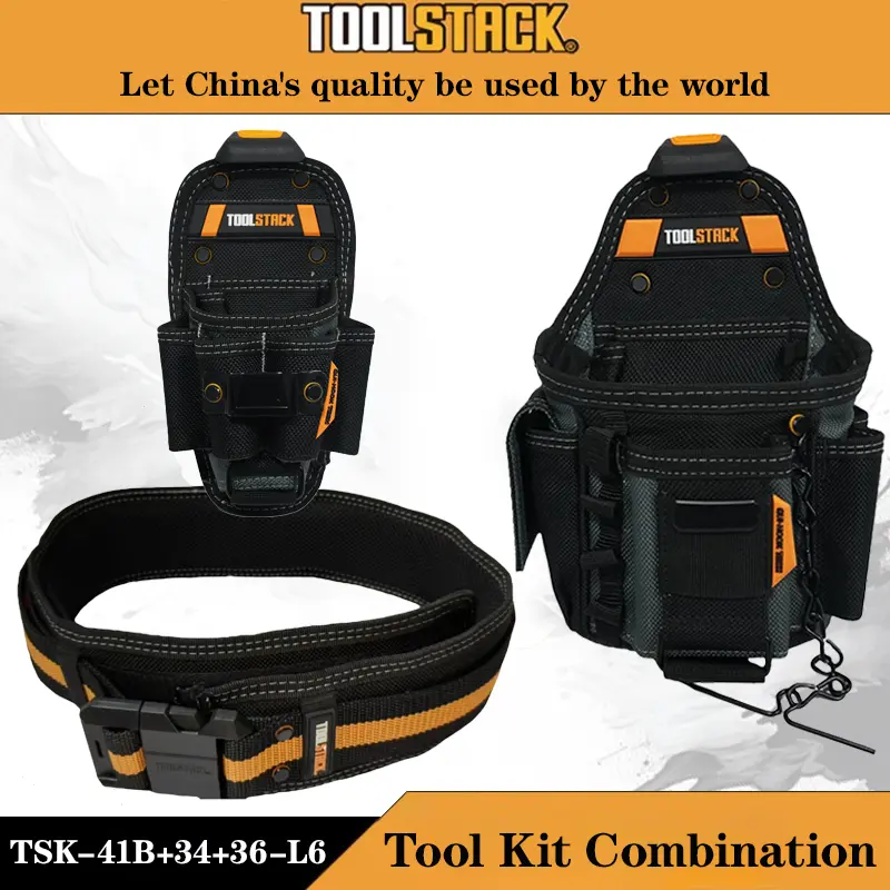 TOOLSTACKSmall Electrician Comprehensive Package,Construction Belt,Small Technician Package,WaterandElectricity Tool Combination