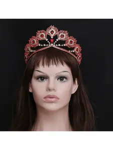 Cross-border bridal crown peacock-shaped with rhinestones catwalk birthday crown