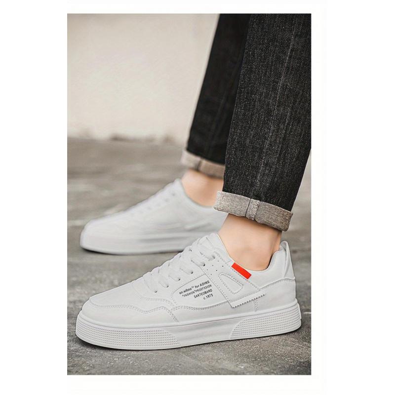 Men'S Low-Top Thick-Soled Sneakers - The Upper And Sole Have Cushioning Pads, Round-Toed Casual Sneakers, Perfect For Running, Gym, And Everyday Wear - Youth Fashion Lace-Up Sneakers (Low-Top Thick-Soled Sneakers)