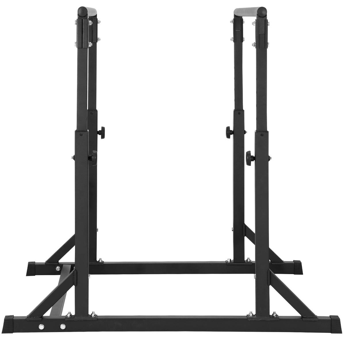 [Fahuac] Dip Bar 800 lbs Capacity, Heavy Duty Dip Stand Station with Adjustable Height 37"-49", Foam Padded Non-Slip Handles, Parallel Bars for Strength Training Home Gym