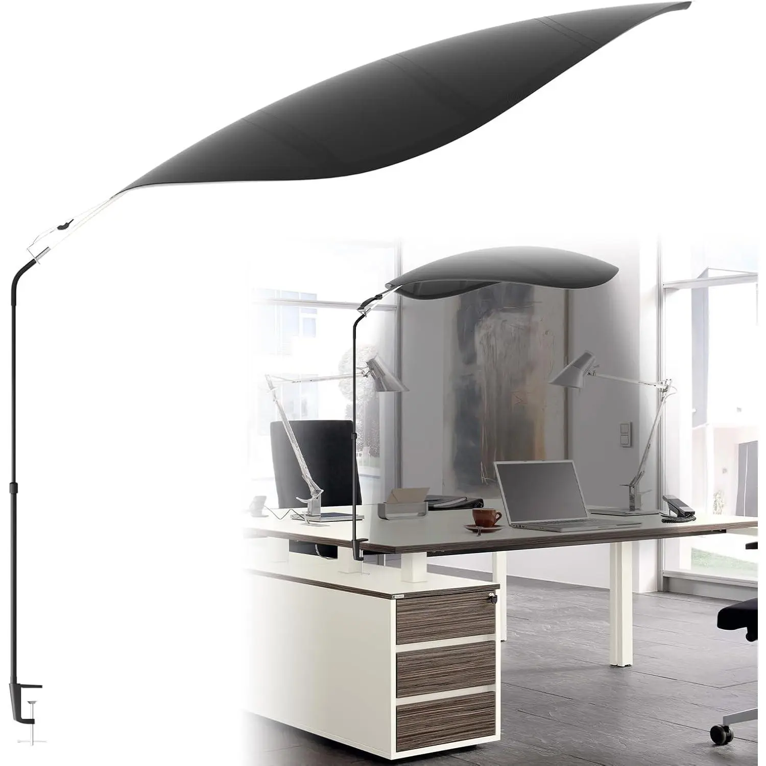 Office Cubicle Shade Desk Light Shield to Block Overhead Light Office Cubicle Accessories